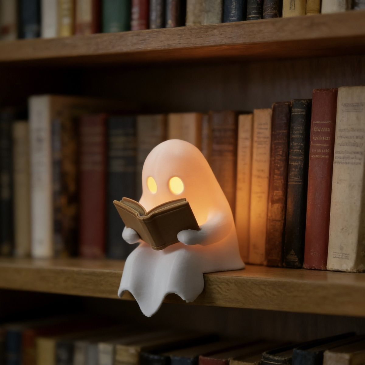 Desk Setup Lamp - Luminária Noturna LED de Fantasma Leitor
