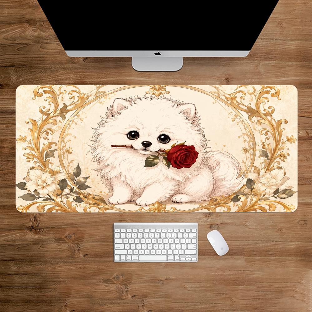 Mouse Pad Grande e Fofo Branco - Desk Setup White avaliação e preço
