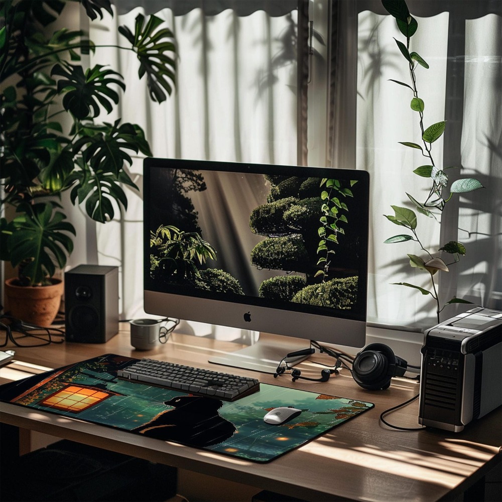 Tapete de Mesa Anime Fofo Verd - Desk Setup Aesthetic avaliação e preço